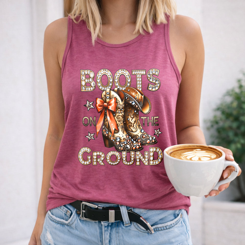 Boots on the Ground Western Women's Tank Top