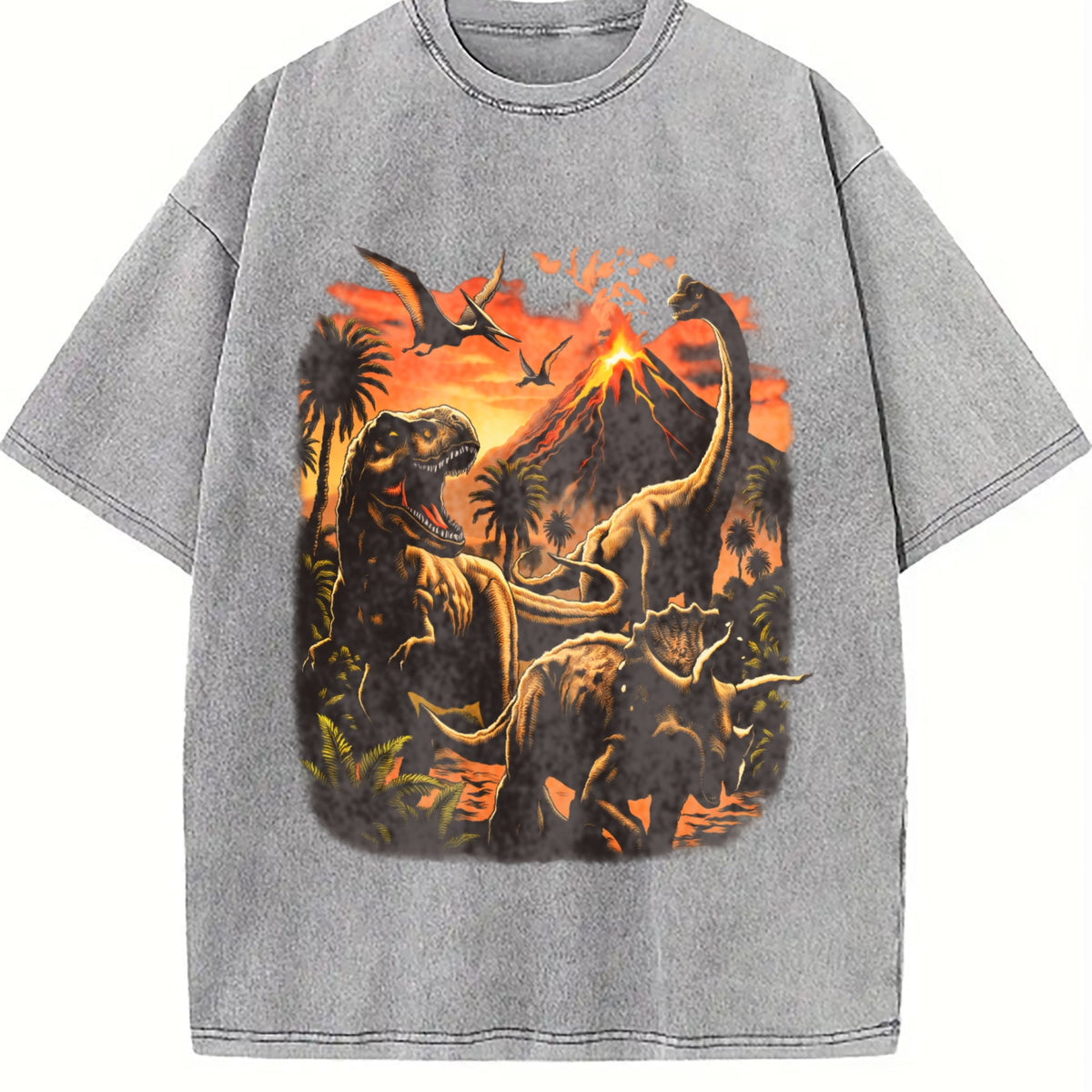 Dinosaur Vintage Washed T-Shirt product image 5