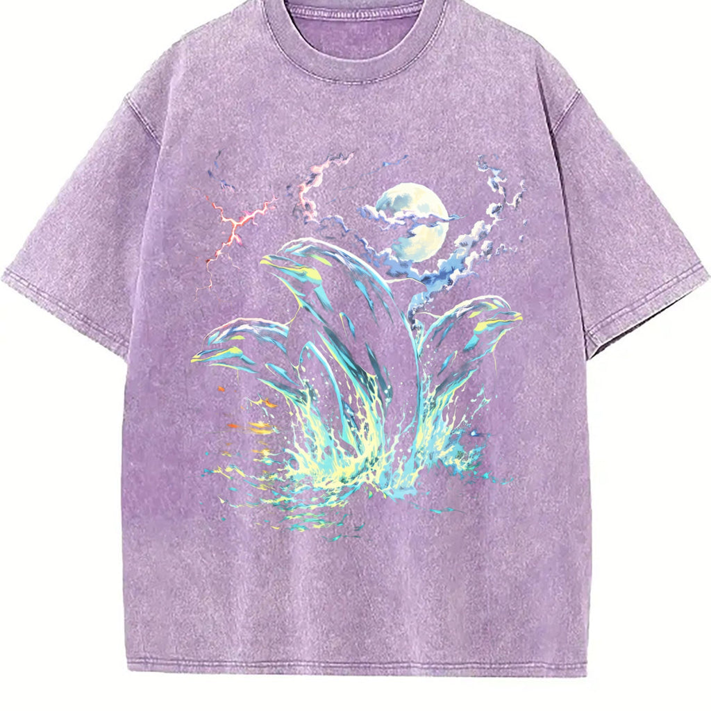 Dolphin Midnight 90s Vintage Washed T-Shirt product image 6