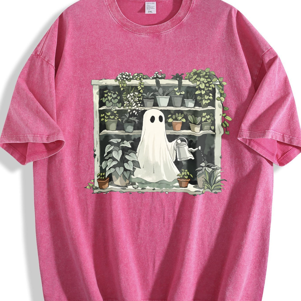 Funny Plant Ghost Vintage Washed T-Shirt product image 5