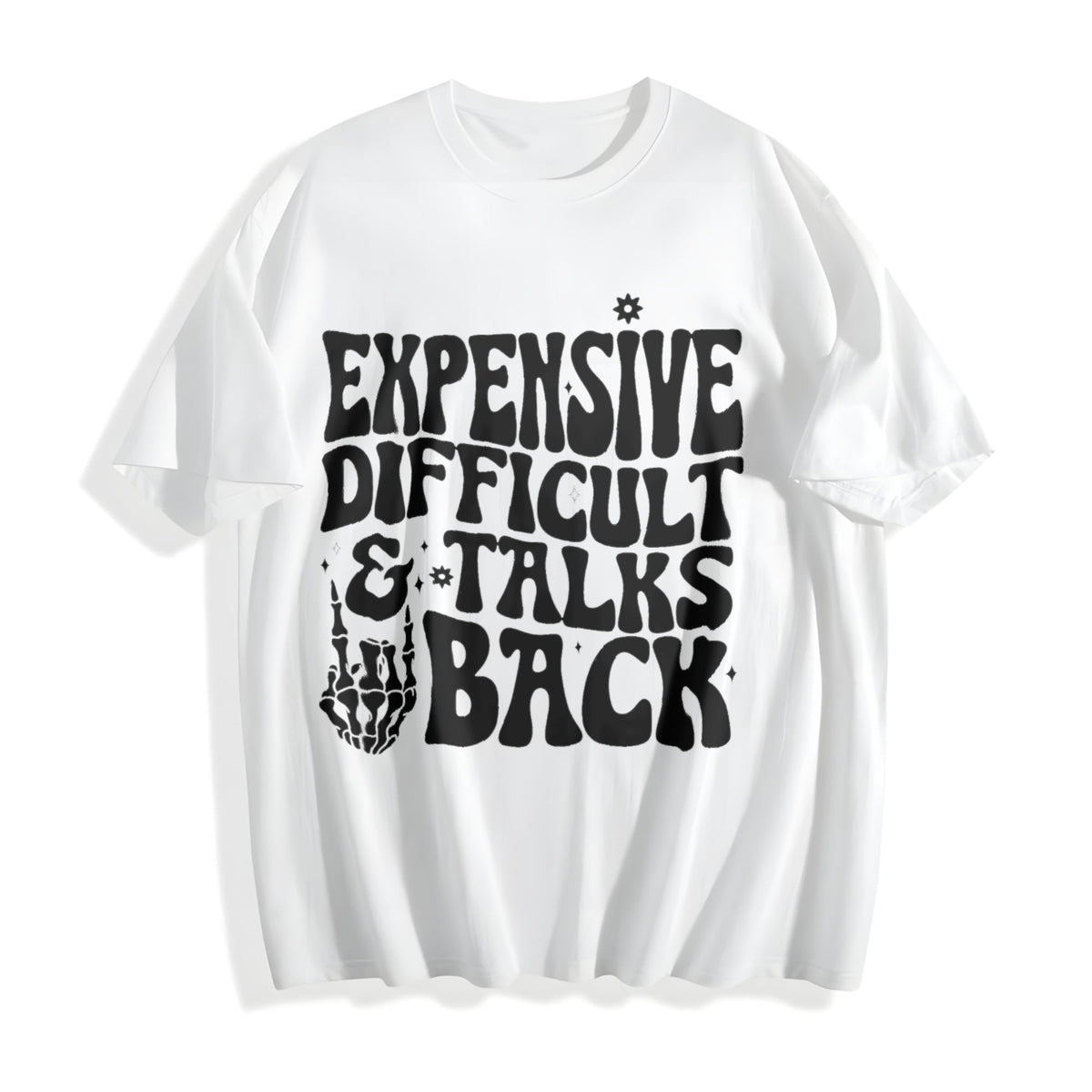 Expensive Difficult And Talks Back Slogan Skeleton Hand product image 2