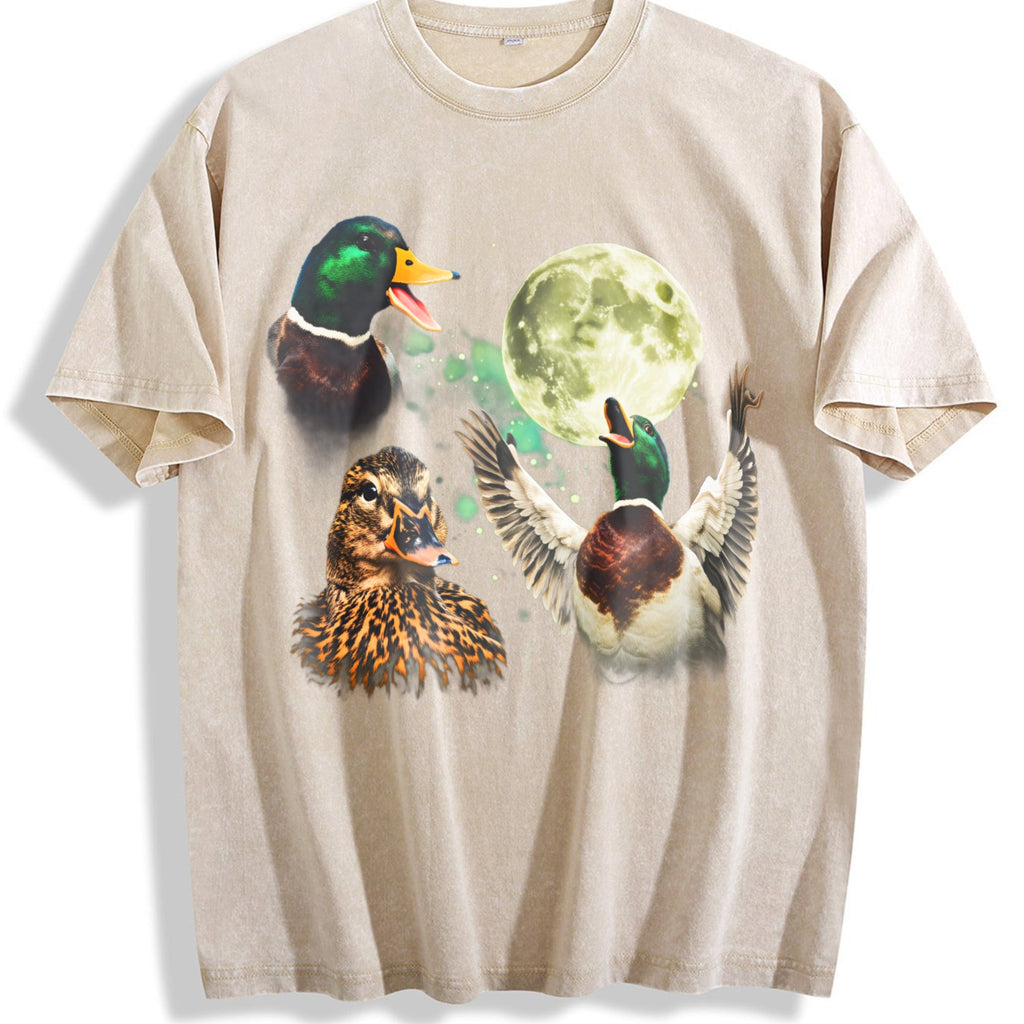 Mallard Duck Moon Vintage Washed T-Shirt product image 1