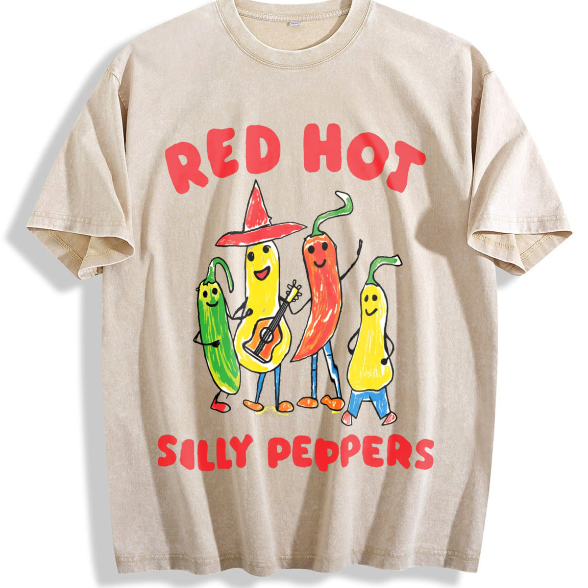 Red Hot Silly Peppers Vintage Washed T-Shirt product image 1
