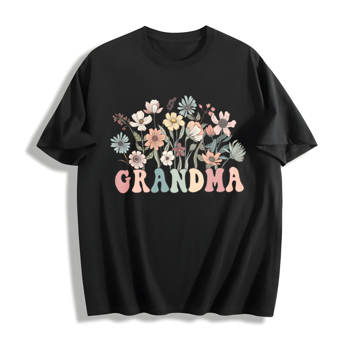 Wildflower Grandma Cotton T-Shirt product image 1