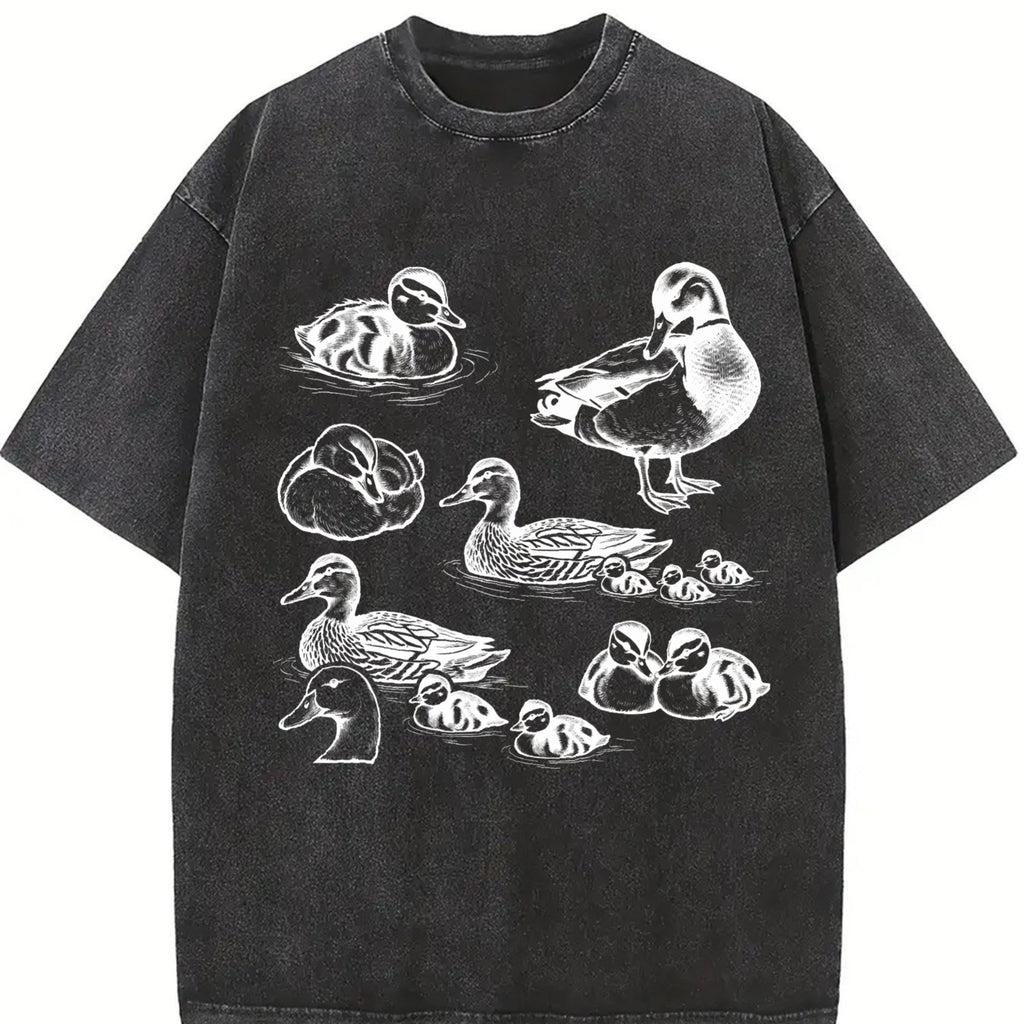 Duck 90s Tattoo Vintage Washed T-Shirt product image 2