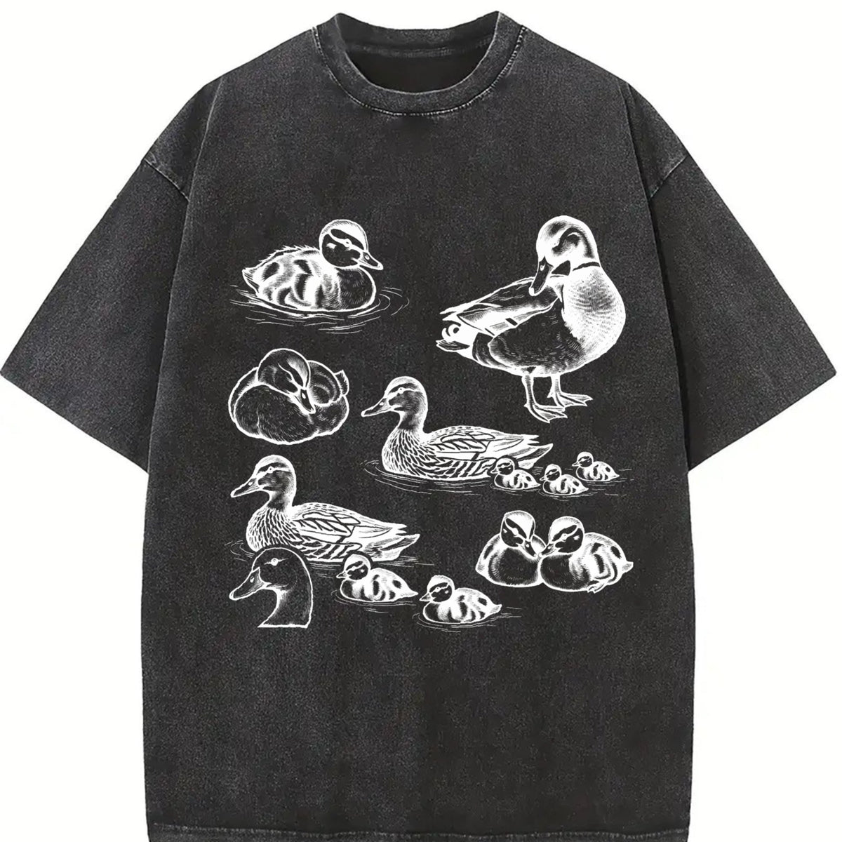 Duck 90s Tattoo Vintage Washed T-Shirt product image 2