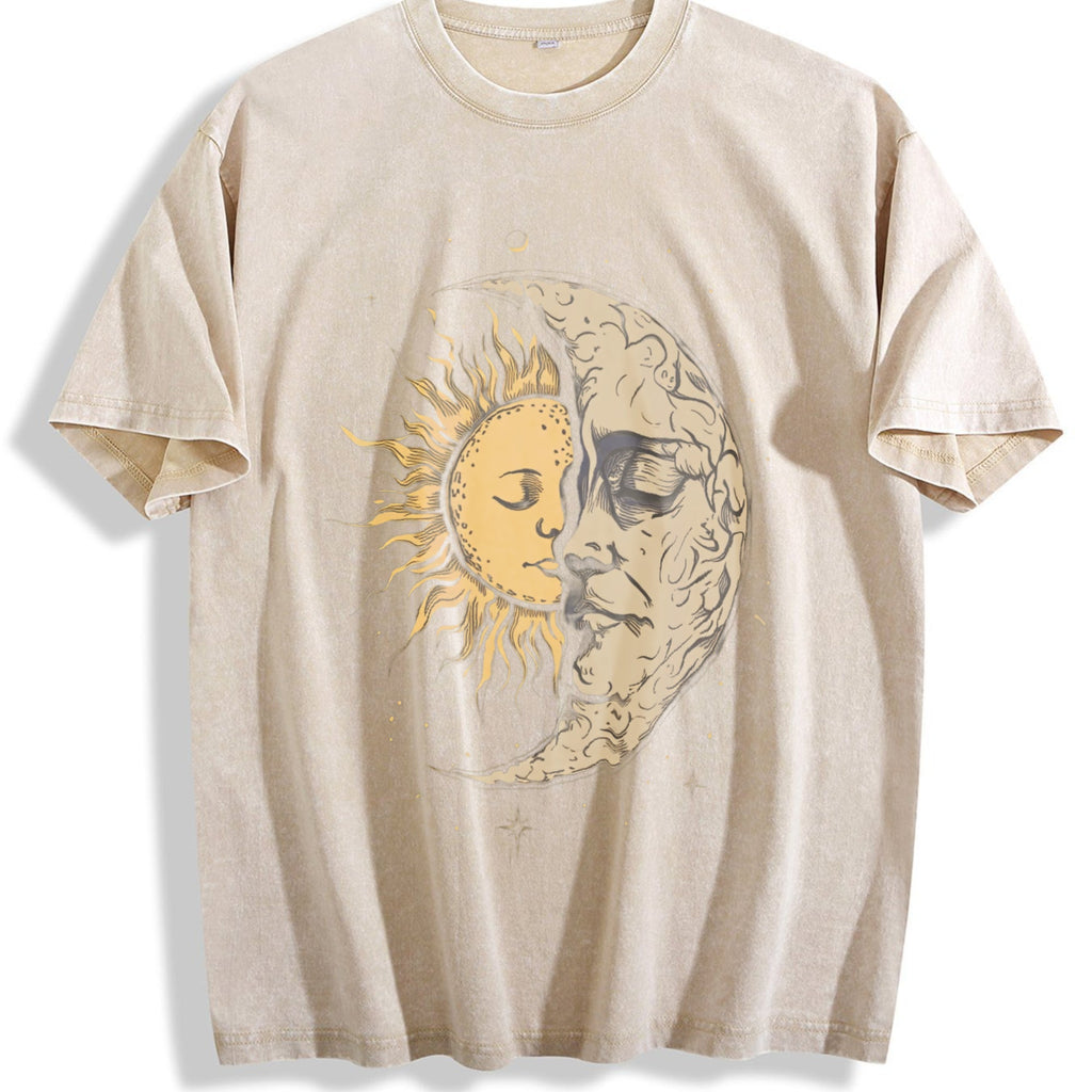 Mystical Sun And Moon Face Yin Yang Hippie Chic Hippy product image 1