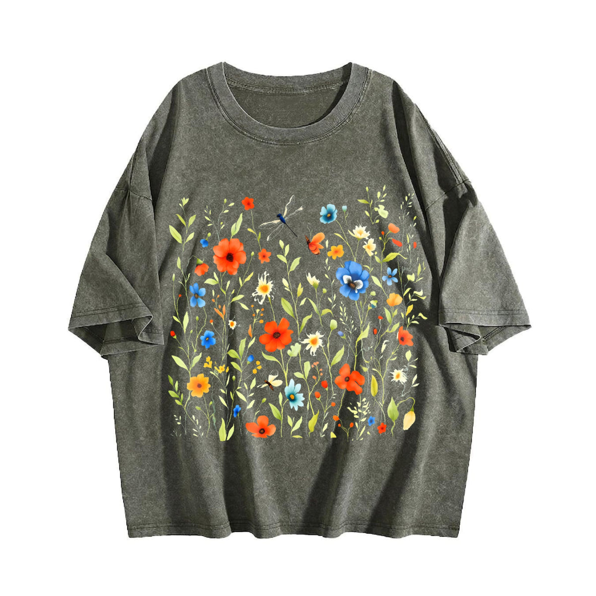 Pressed Flowers Vintage Washed T-Shirt product image 4