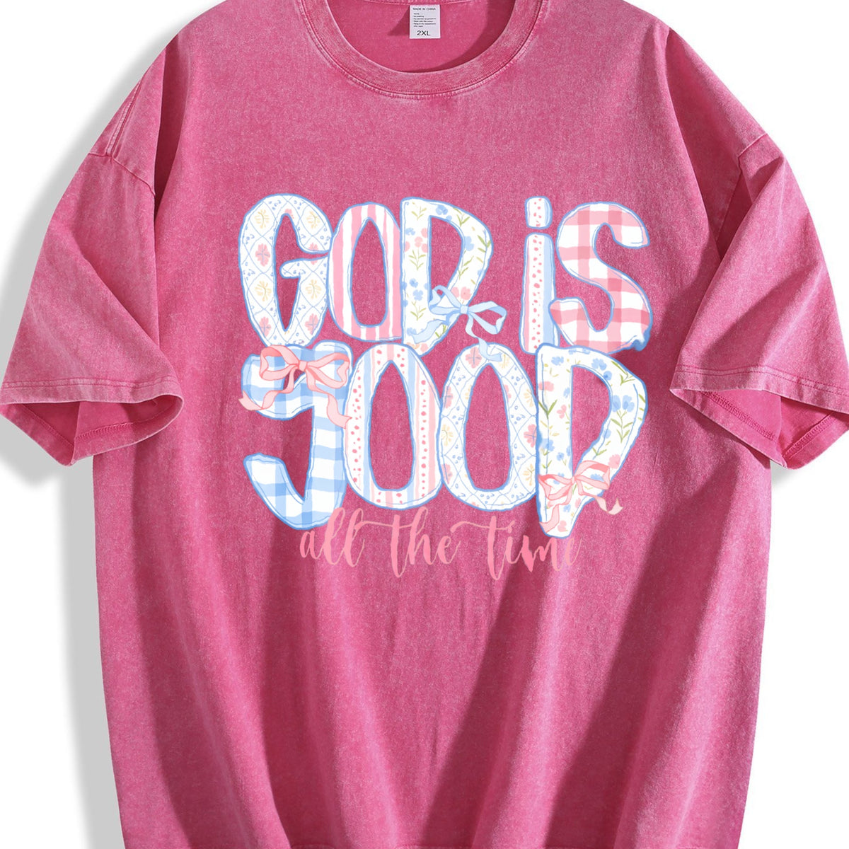 God Is Good All The Time Vintage Washed T-Shirt product image 5