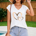 Heart Women's V-Neck Tank Top