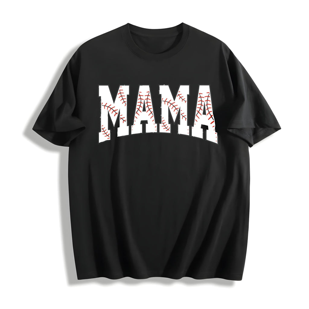 Baseball Mama Cotton T-Shirt product image 1
