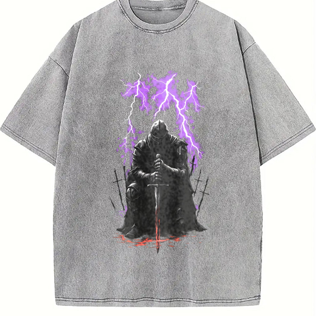Medieval Knight Dark Fantasy Lightning Warrior Gothic product image 5