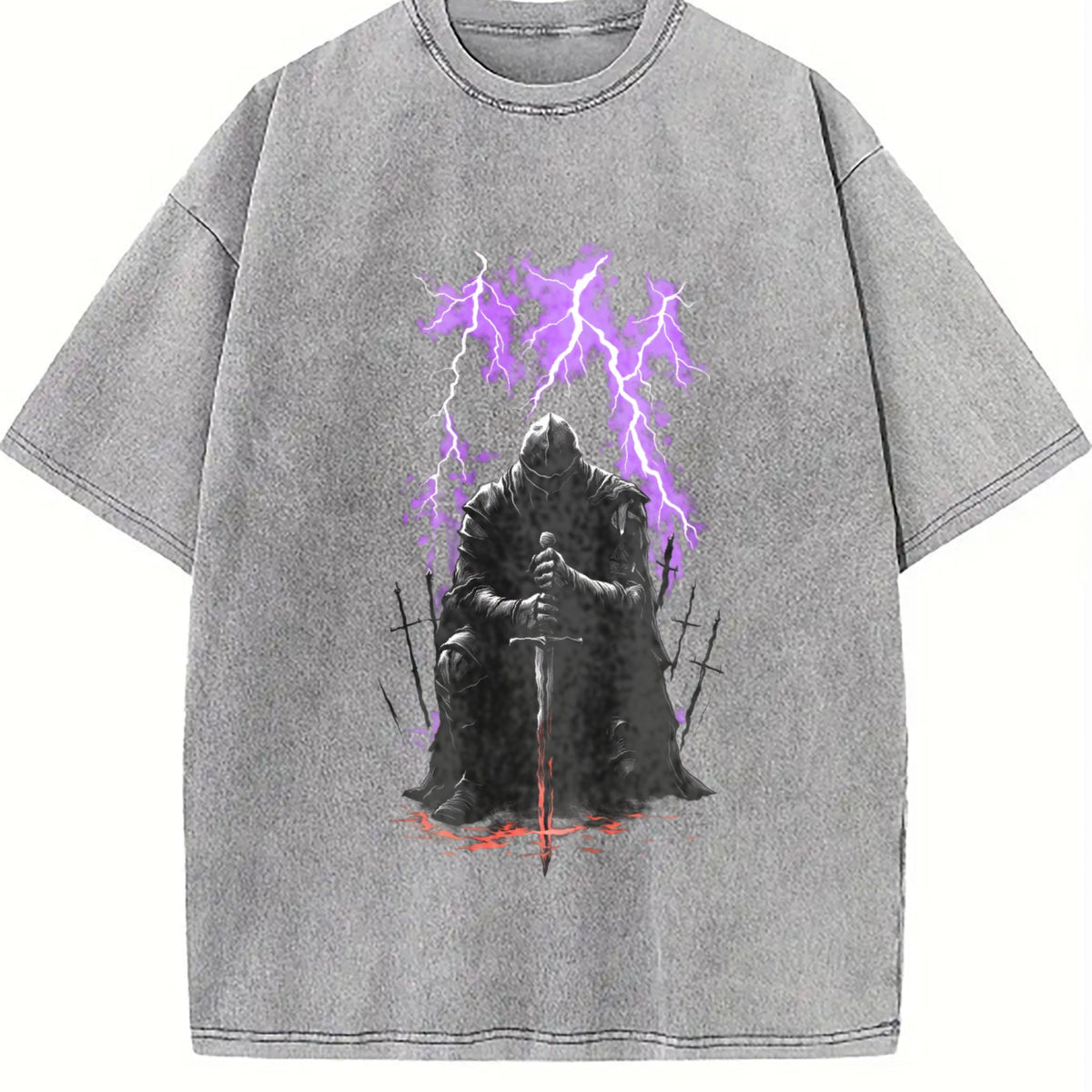 Medieval Knight Dark Fantasy Lightning Warrior Gothic product image 5