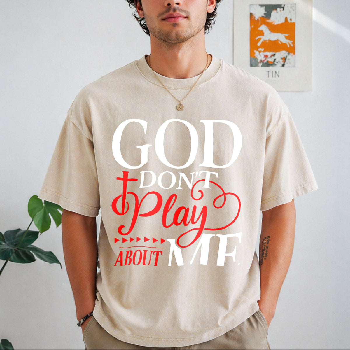 God Dont Play About Me Inspirational Faith Christ Vintage product image 1