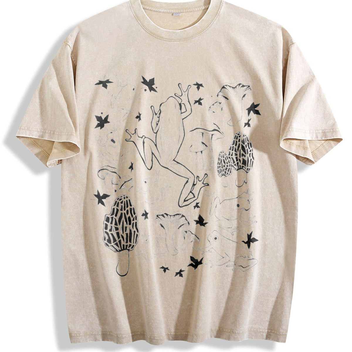 Frogs And Mushrooms Vintage Washed T-Shirt product image 1