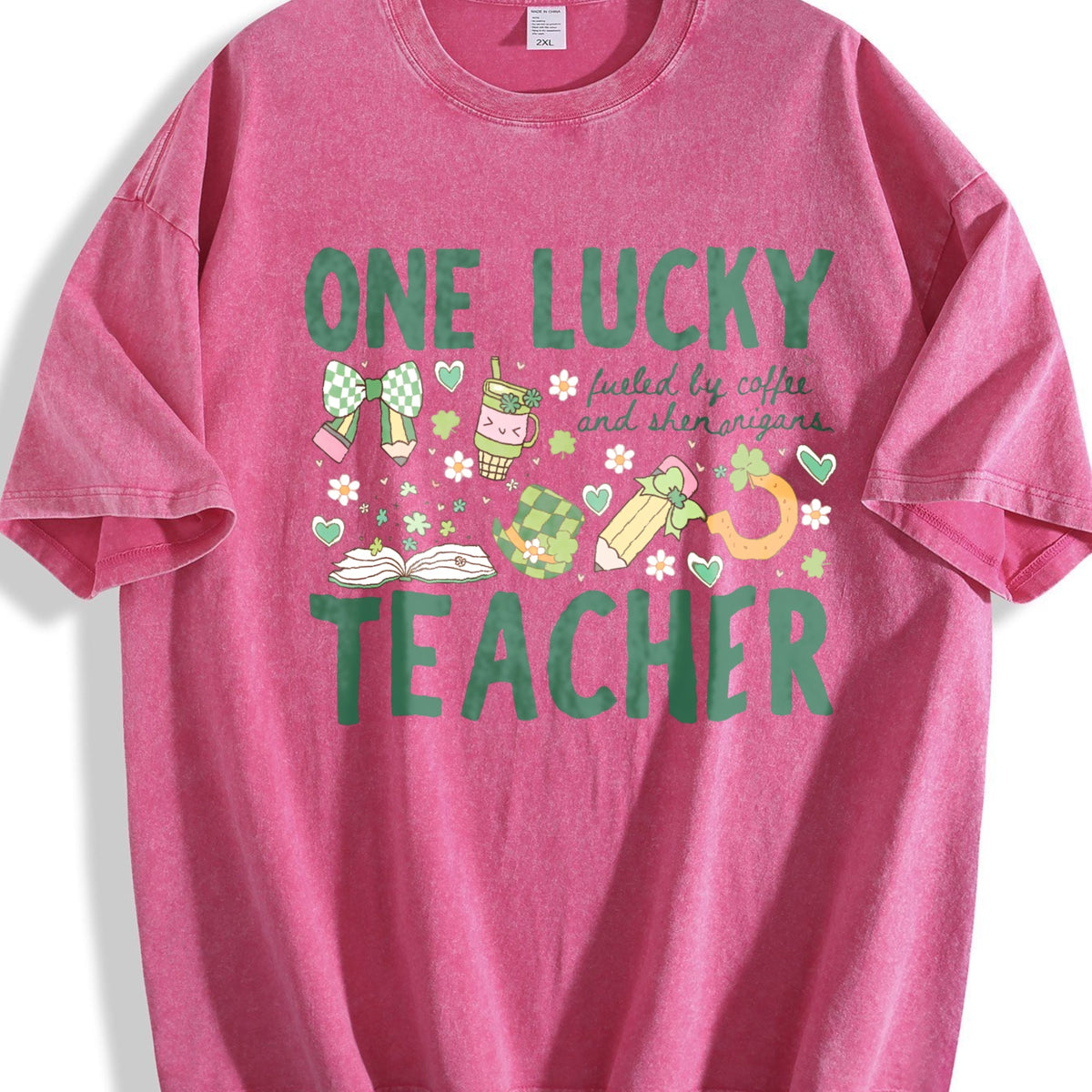 One Lucky Teacher St Patricks : 'fueled By Coffee And product image 5