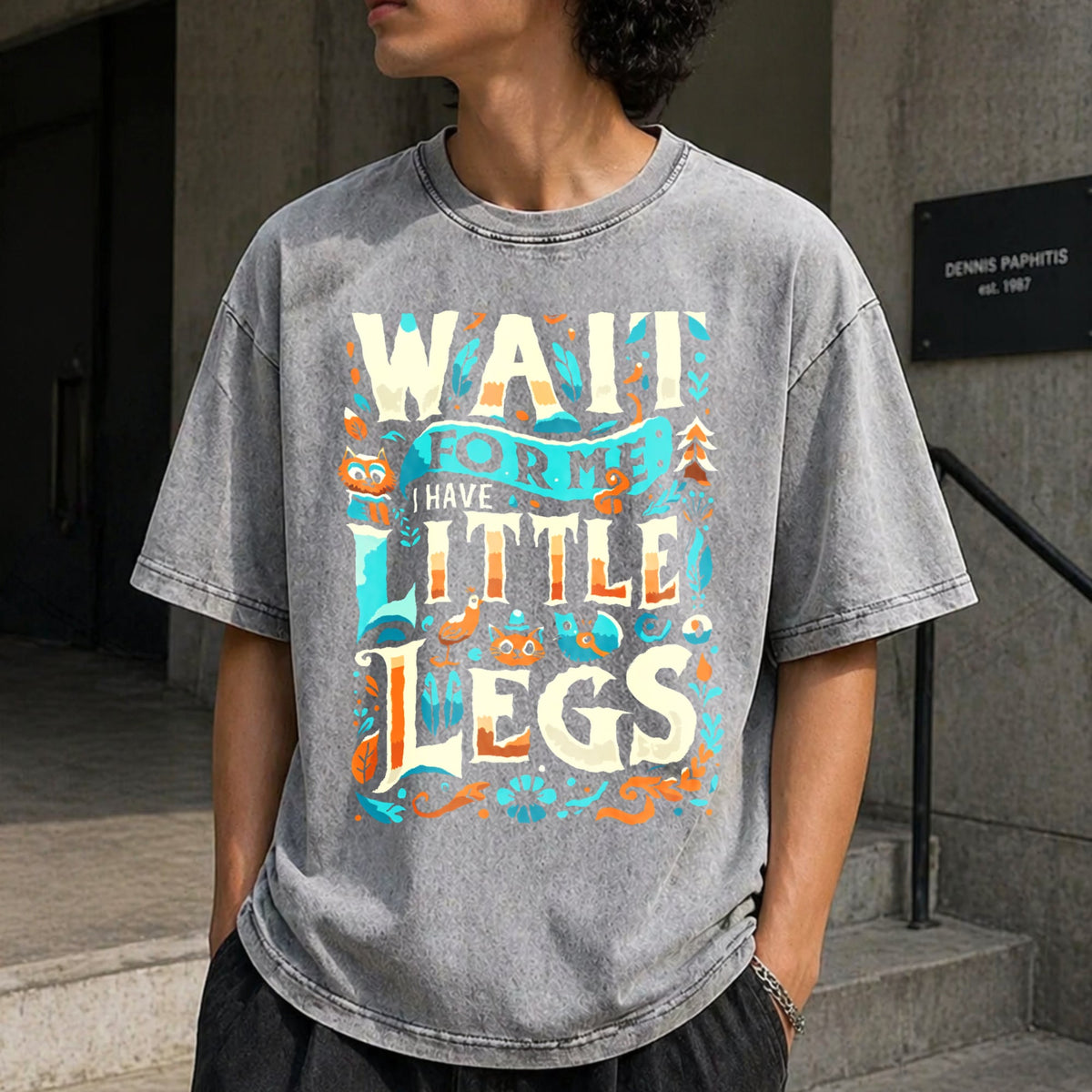 Cozy 'wait For Me I Have Little Legs' Short Guys Vintage product image 5