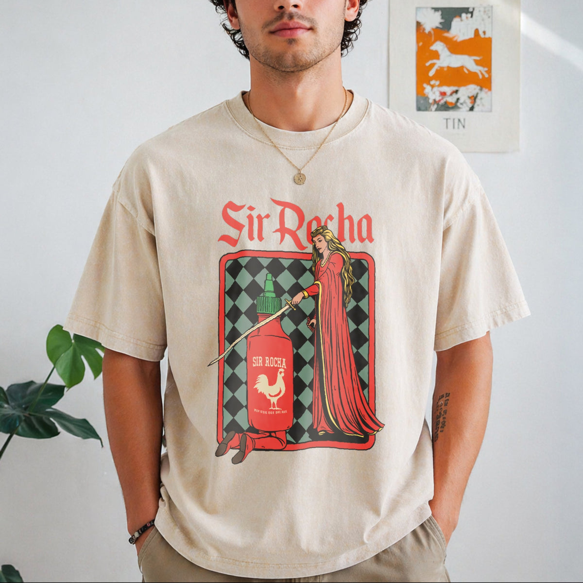 Chili Sauce Funny Vintage Washed T-Shirt product image 1