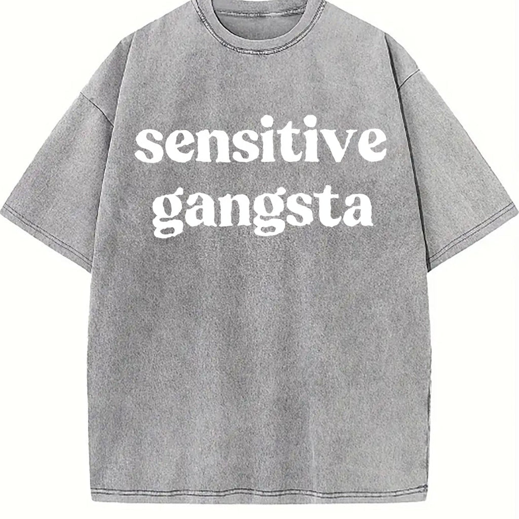 Funny Sensitive Gang Slogan - Brown With Vintage Washed product image 5