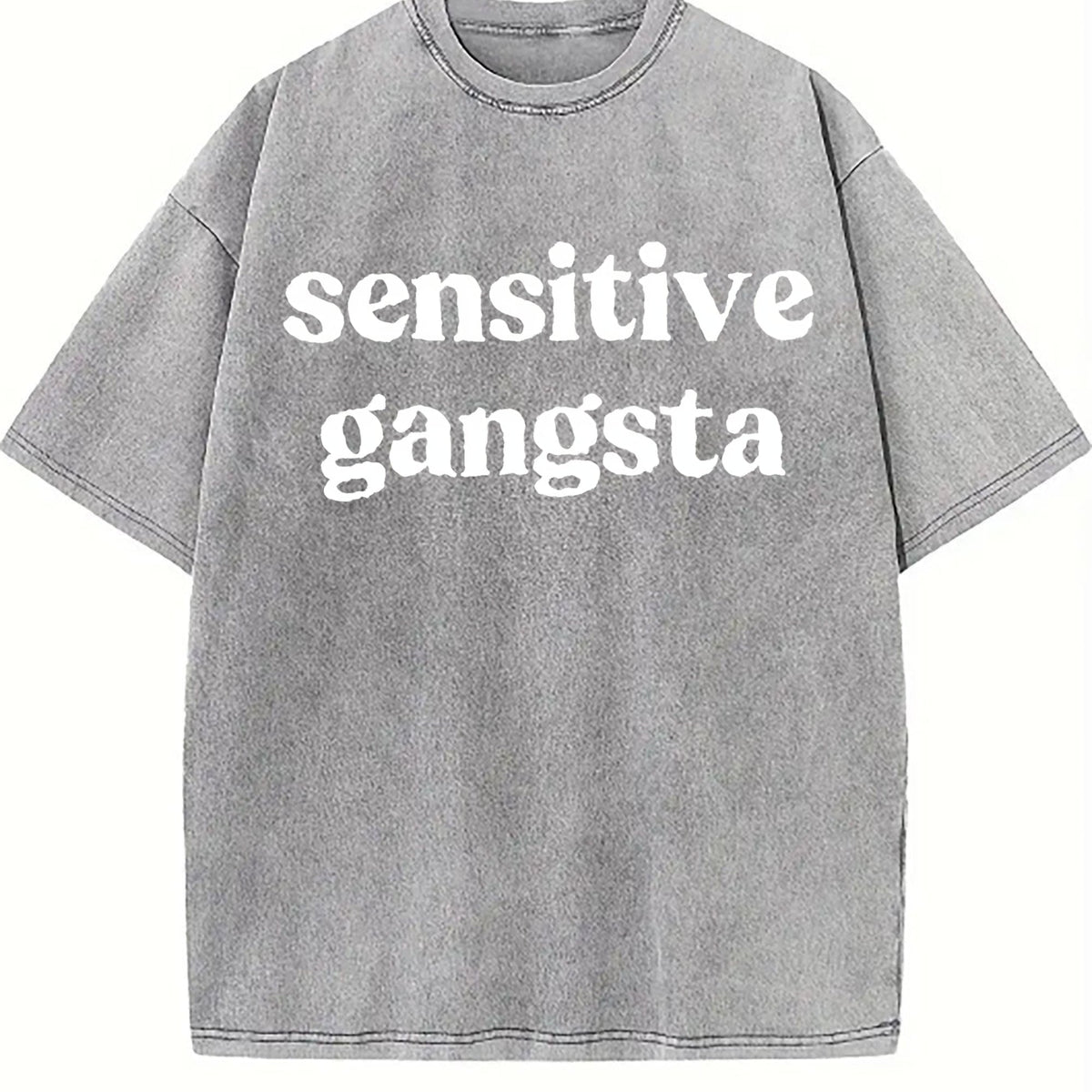 Funny Sensitive Gang Slogan - Brown With Vintage Washed product image 5