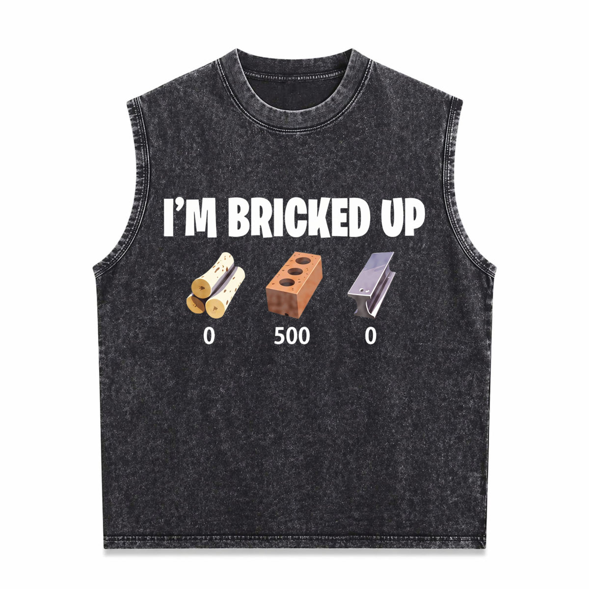I'm Bricked Up Meme Men's Washed Tank Top