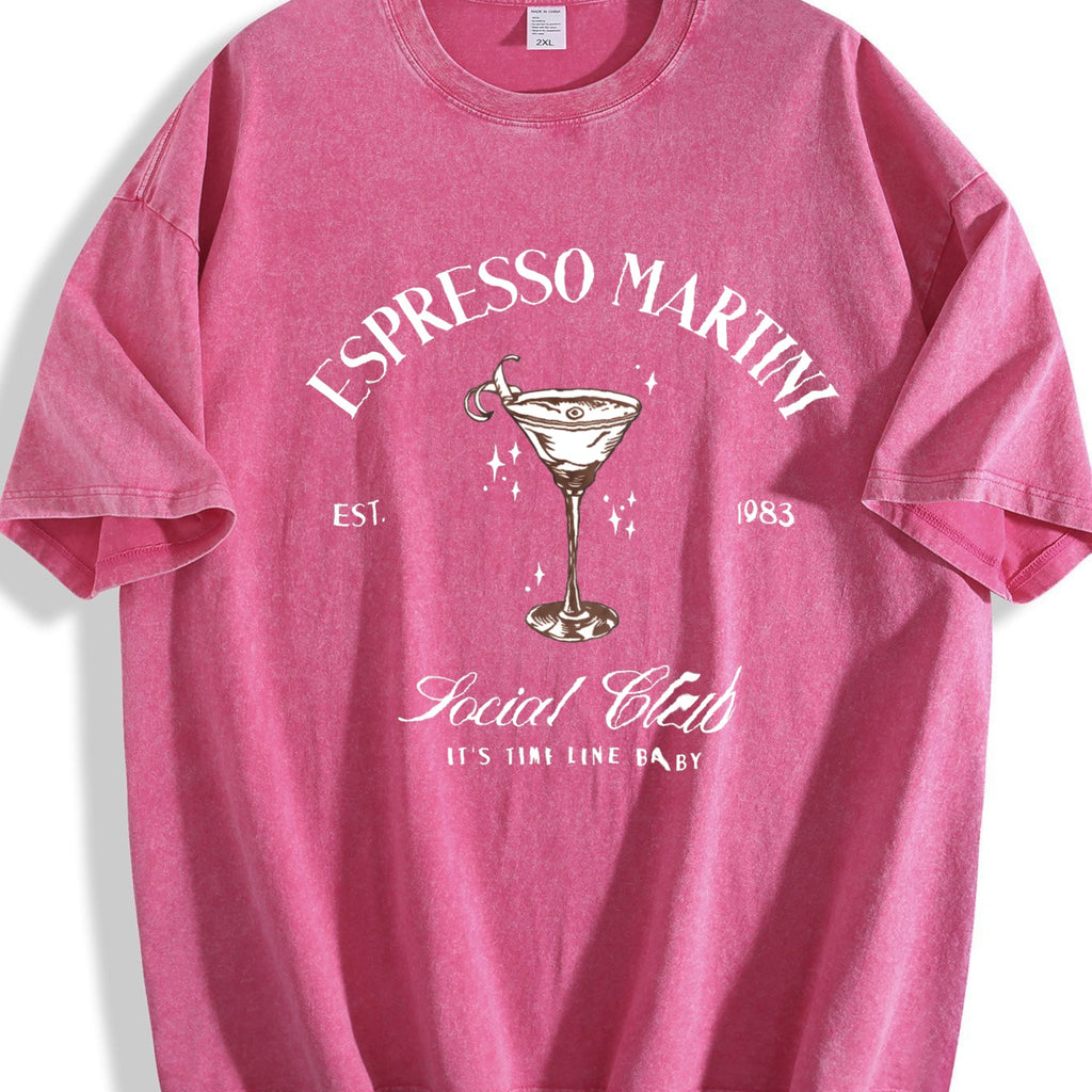 Espresso Martini Cocktail Vintage Washed T-Shirt product image 5