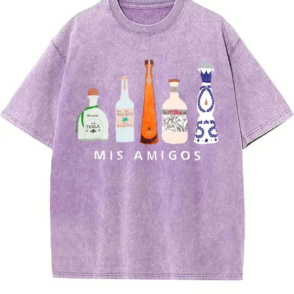 Mis Amigos Tequila Vintage Washed T-Shirt product image 6