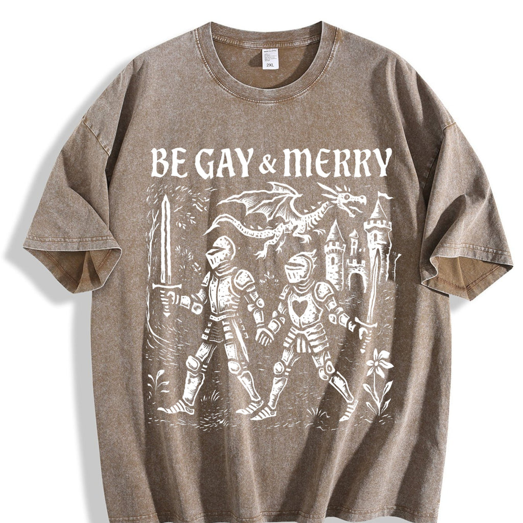 Be Gay & Merry Medieval Vintage Washed T-Shirt product image 3