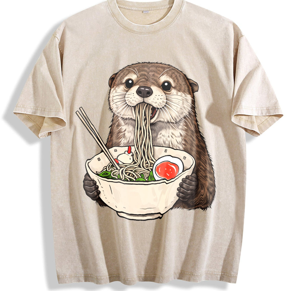 Otter Ramen Vintage Washed T-Shirt product image 1