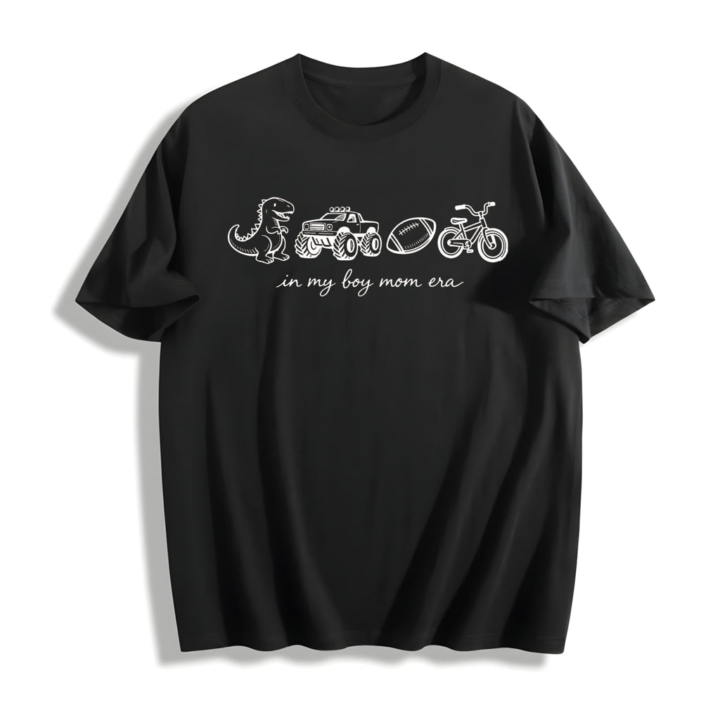Boy Mom Era Cotton T-Shirt product image 1