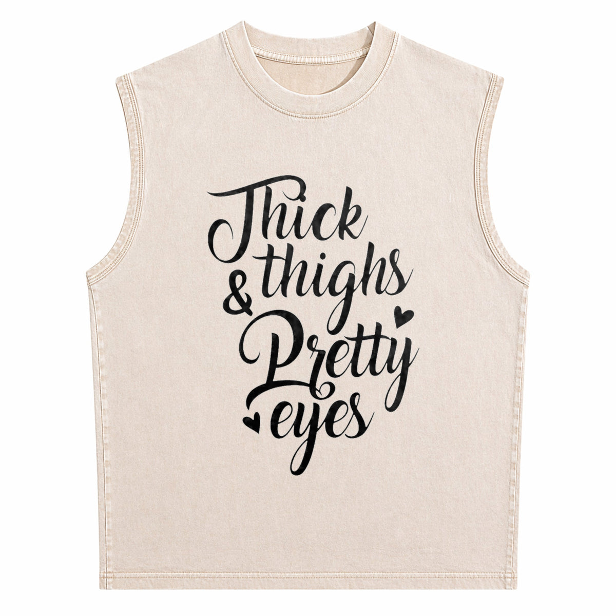 Thighs & Pretty Eyes Men's Washed Tank Top