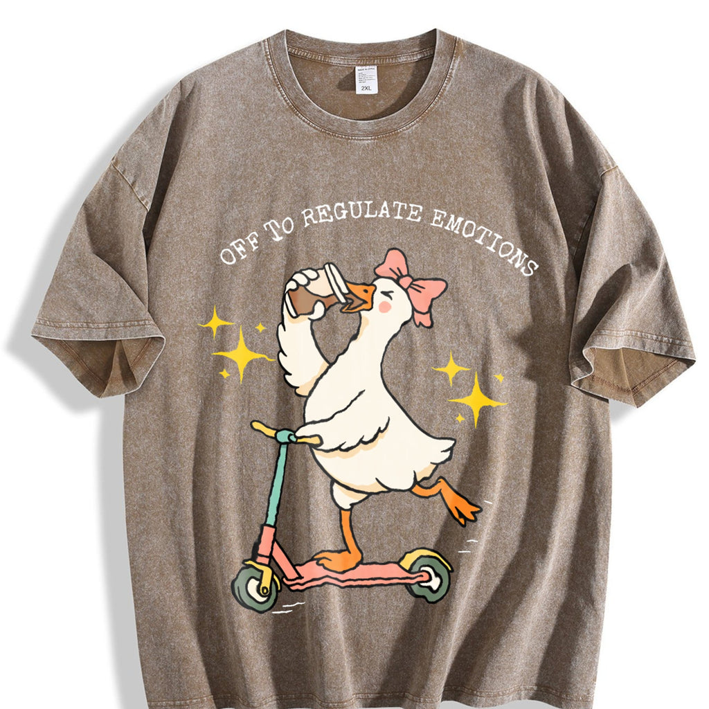 Off To Regulate Emotions Vintage Washed T-Shirt product image 3