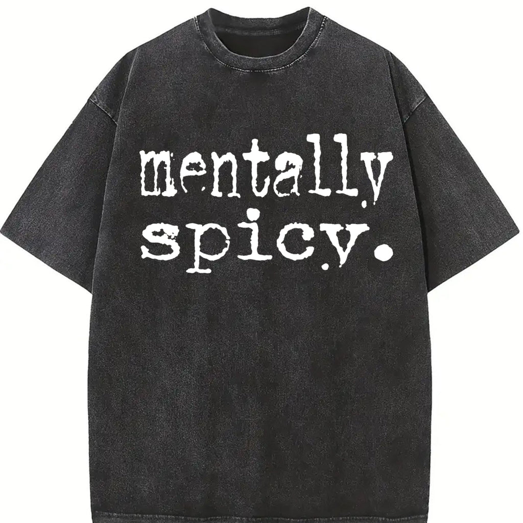 Mentally Spicy Summer Vintage Washed T-Shirt product image 2