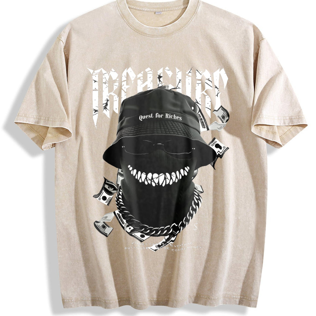Short-sleeved Vintage Washed T-Shirt product image 1