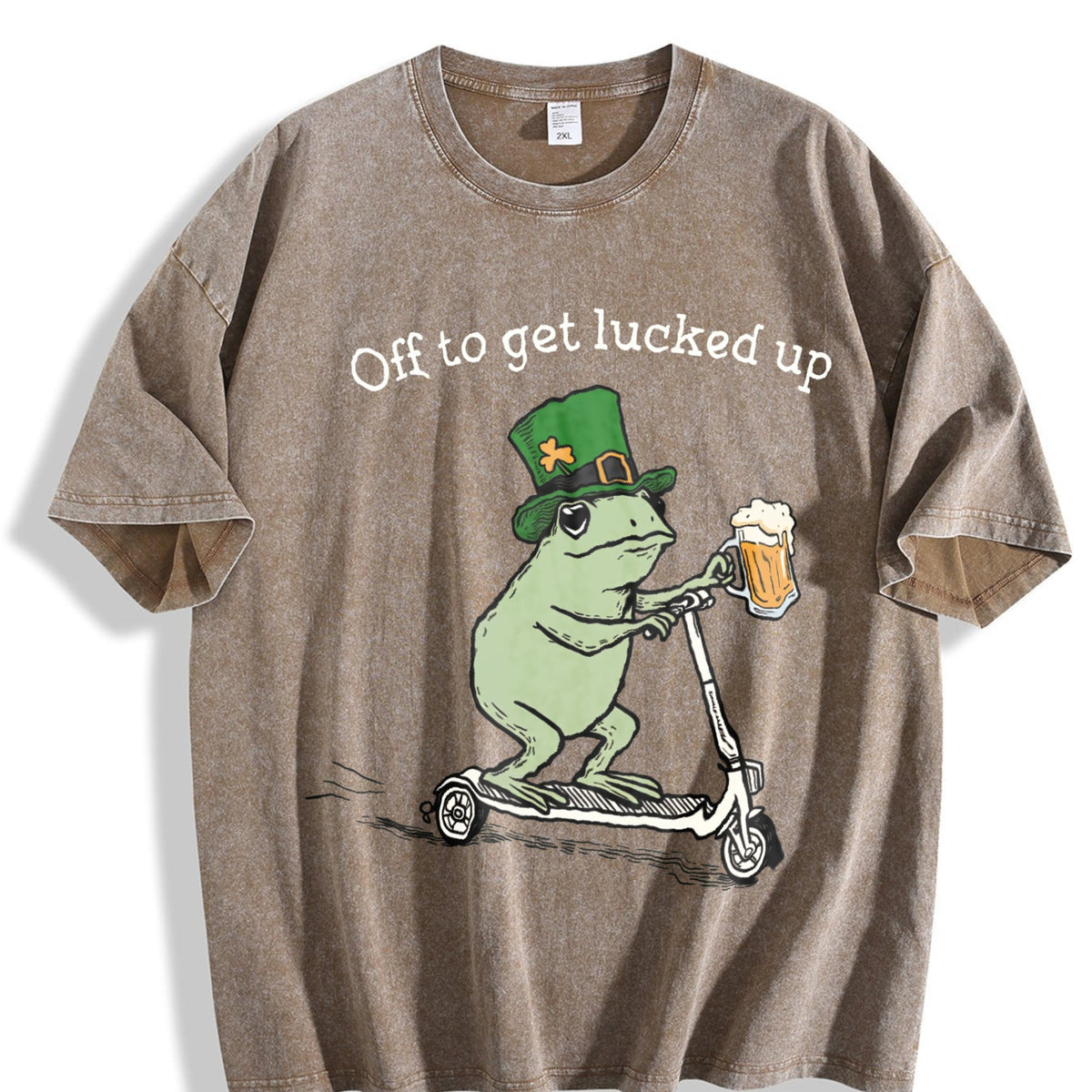 St Patricks Day Funny Frog Off To Get Lucked Up Lucky product image 3