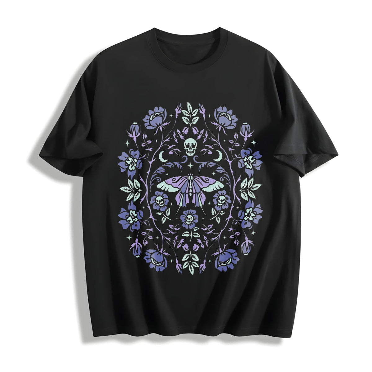 Gothic Garden Dark Academia Floral Skull Creepy Cute Pastel product image 1