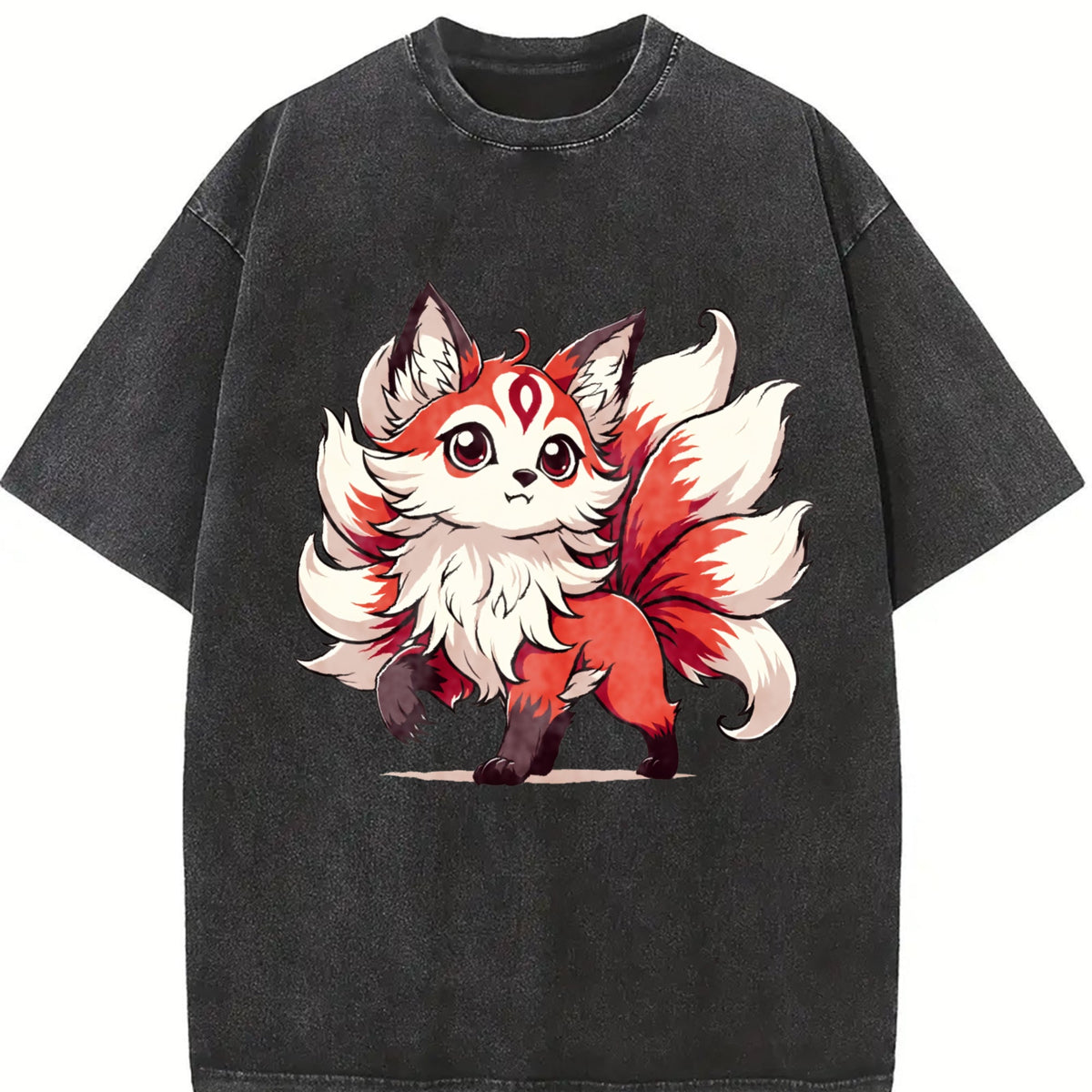 Summer A Red And White Nine-tailed Fox Vintage Washed product image 2