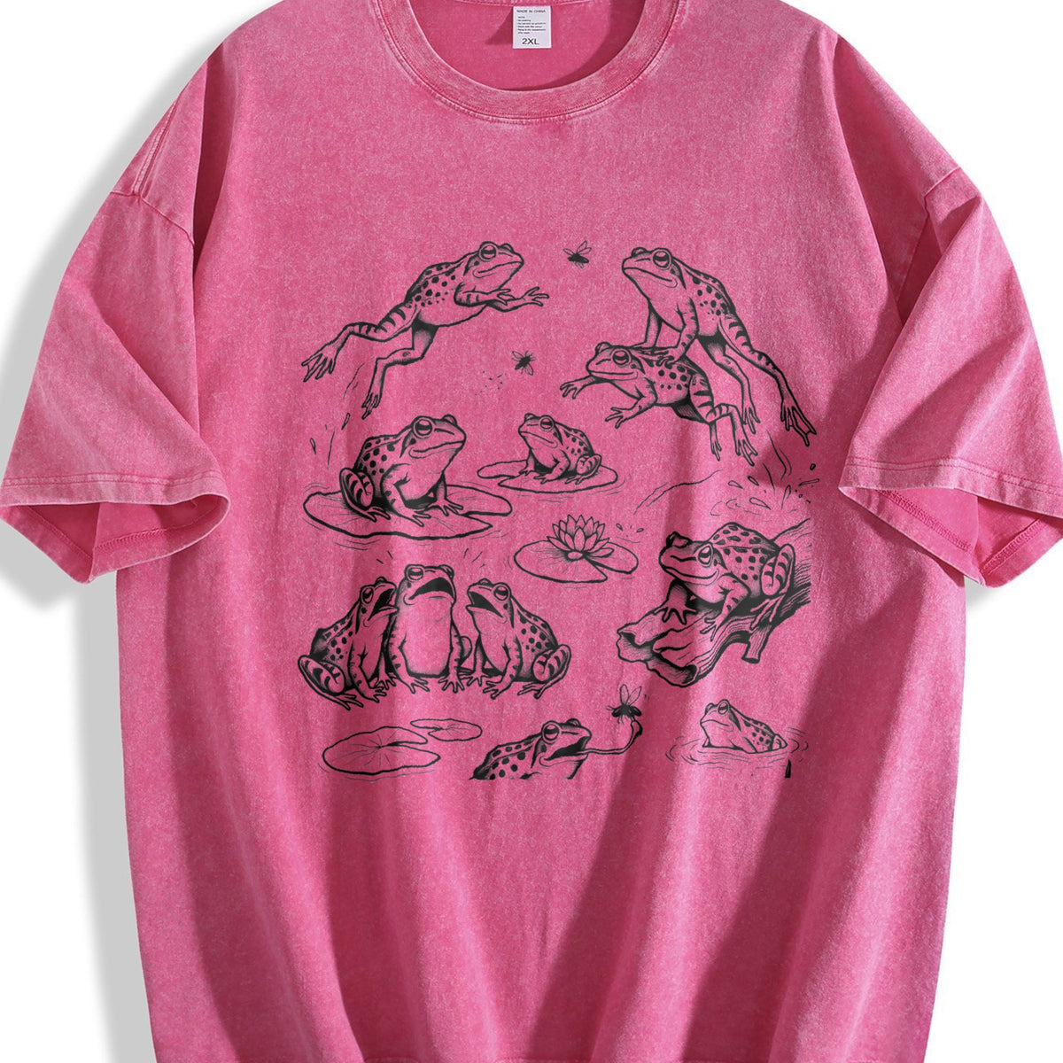 Frogs 90s Tattoo Vintage Washed T-Shirt product image 7