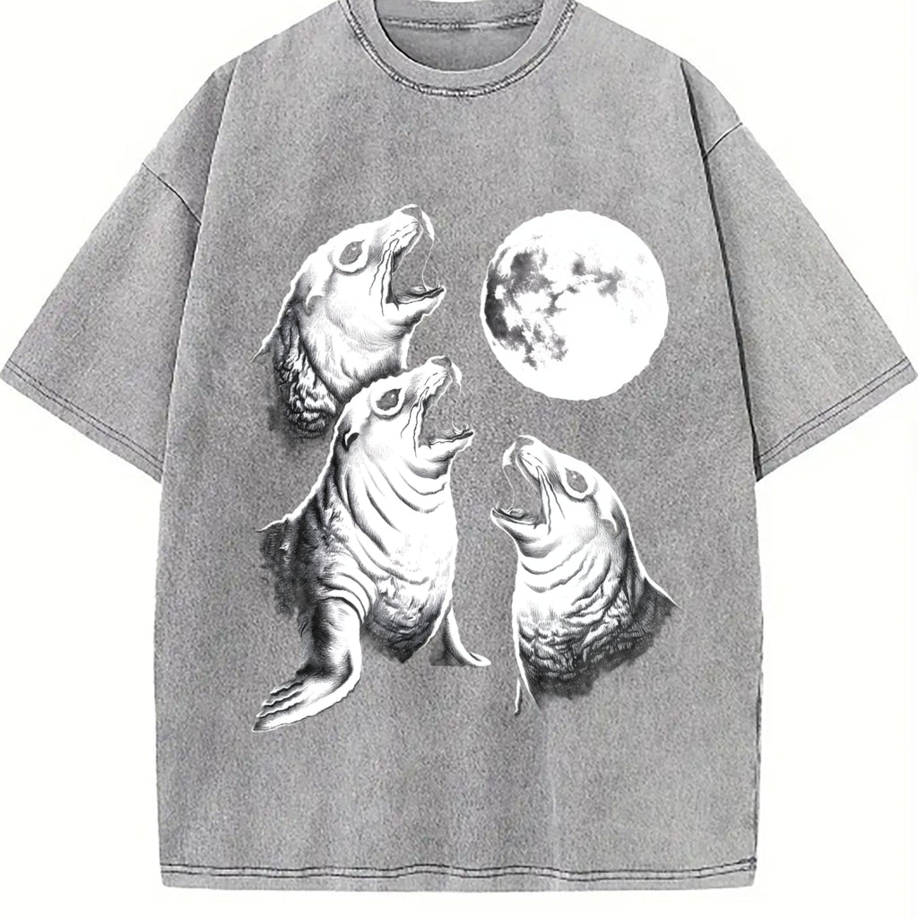 Seal Moon Vintage Washed T-Shirt product image 5