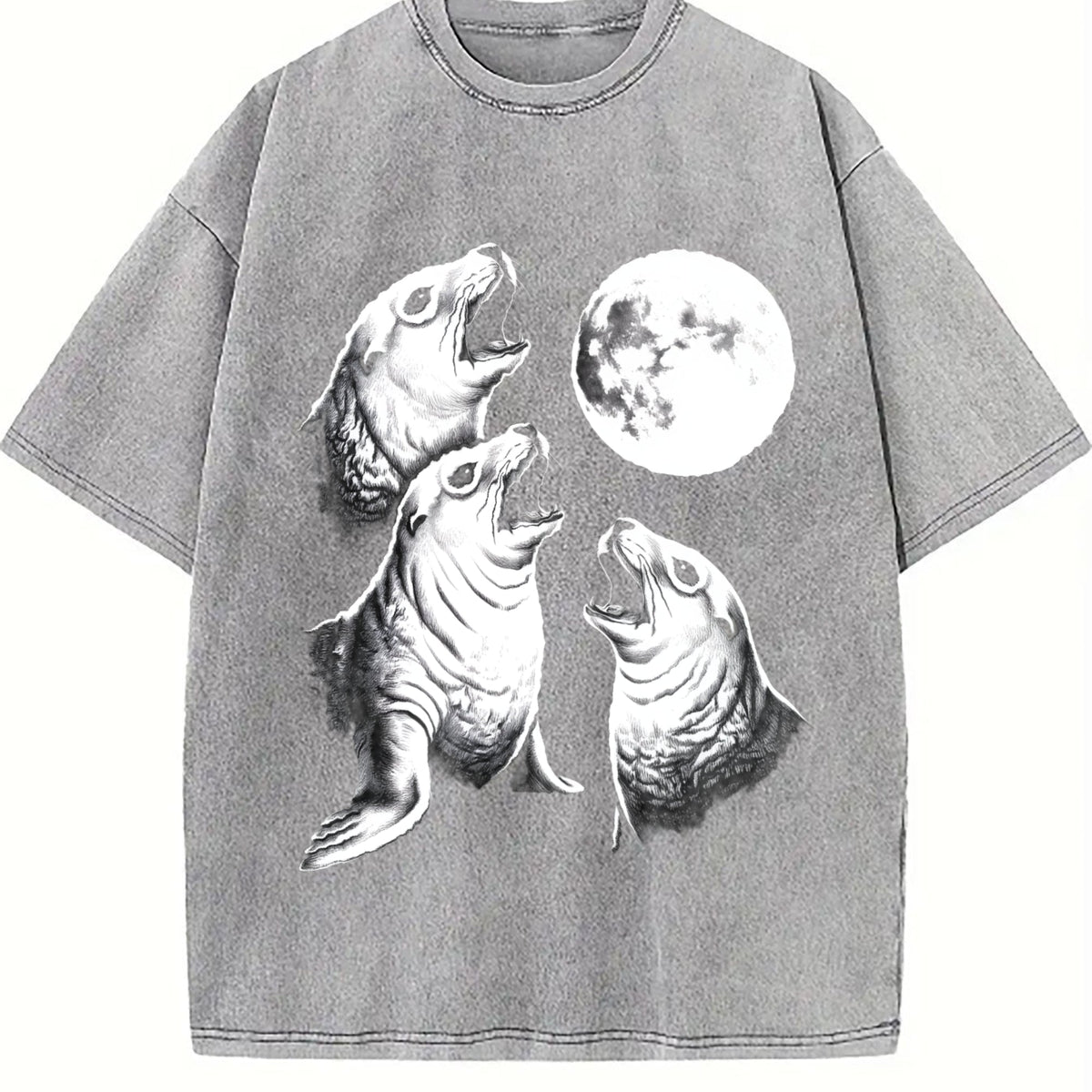 Seal Moon Vintage Washed T-Shirt product image 5
