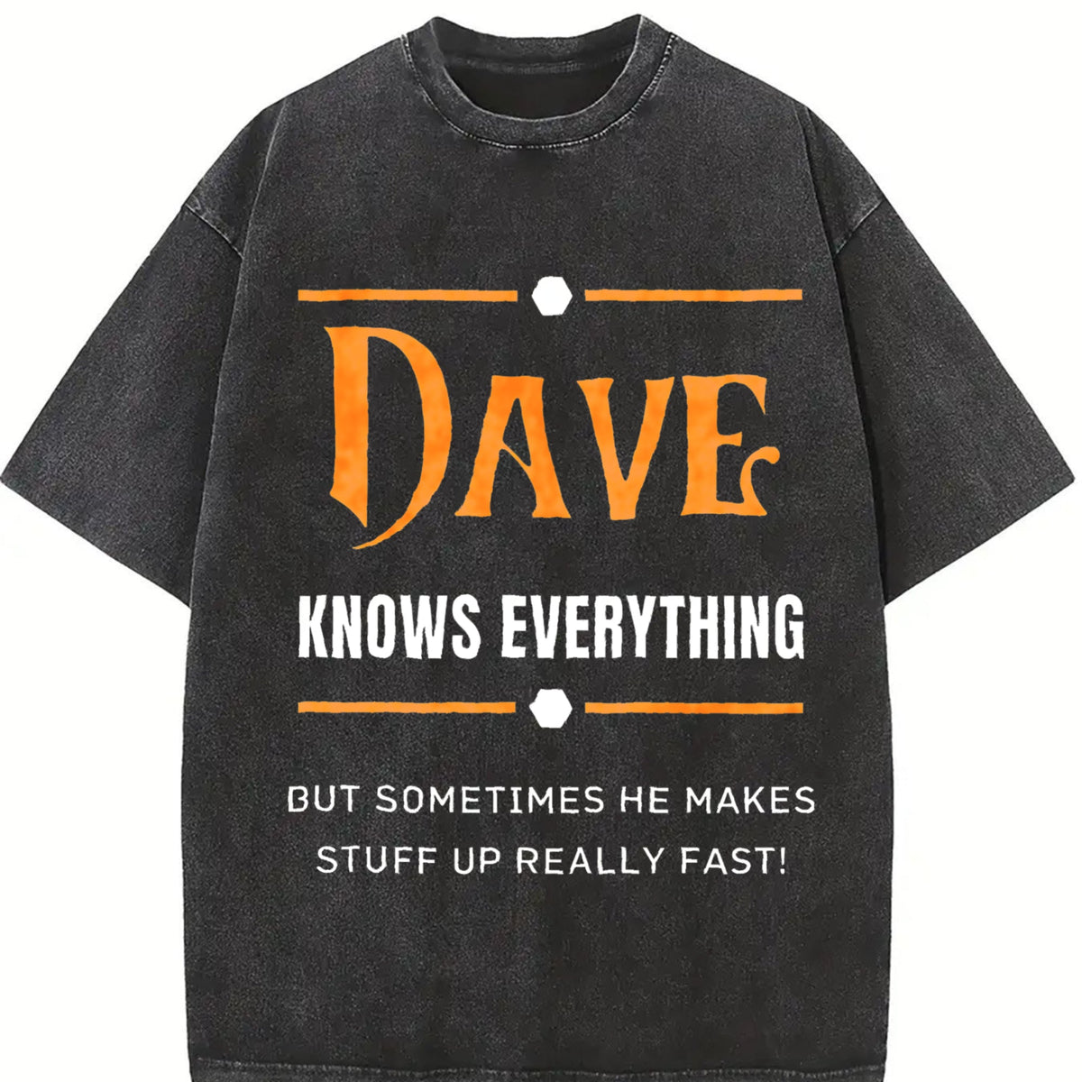 Dave Knows Everything Vintage Washed T-Shirt product image 2