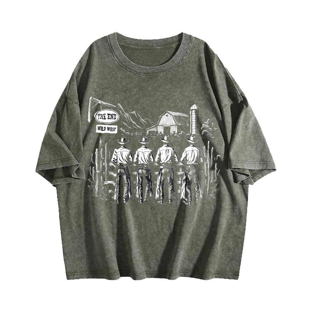 Western Cowboys Vintage Washed T-Shirt product image 4