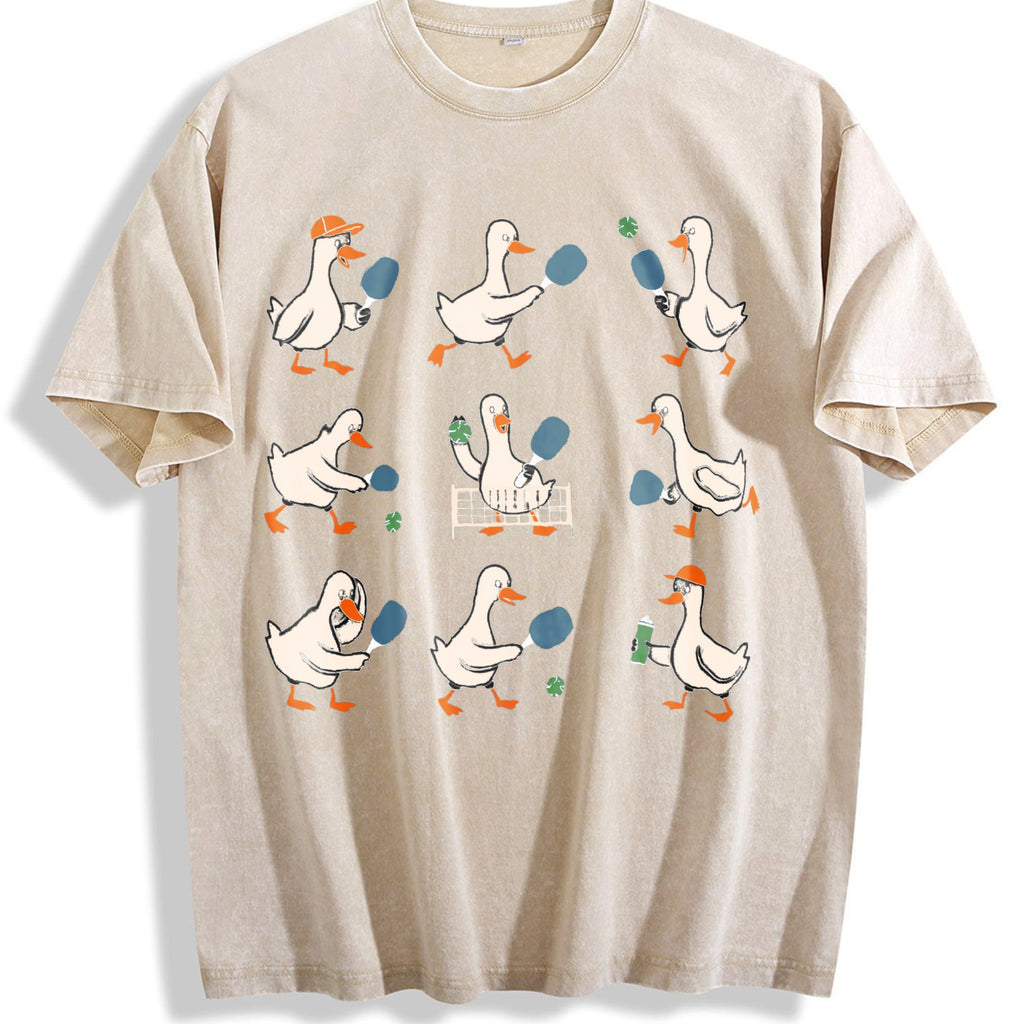 Funny Goose Pickleball Vintage Washed T-Shirt product image 1