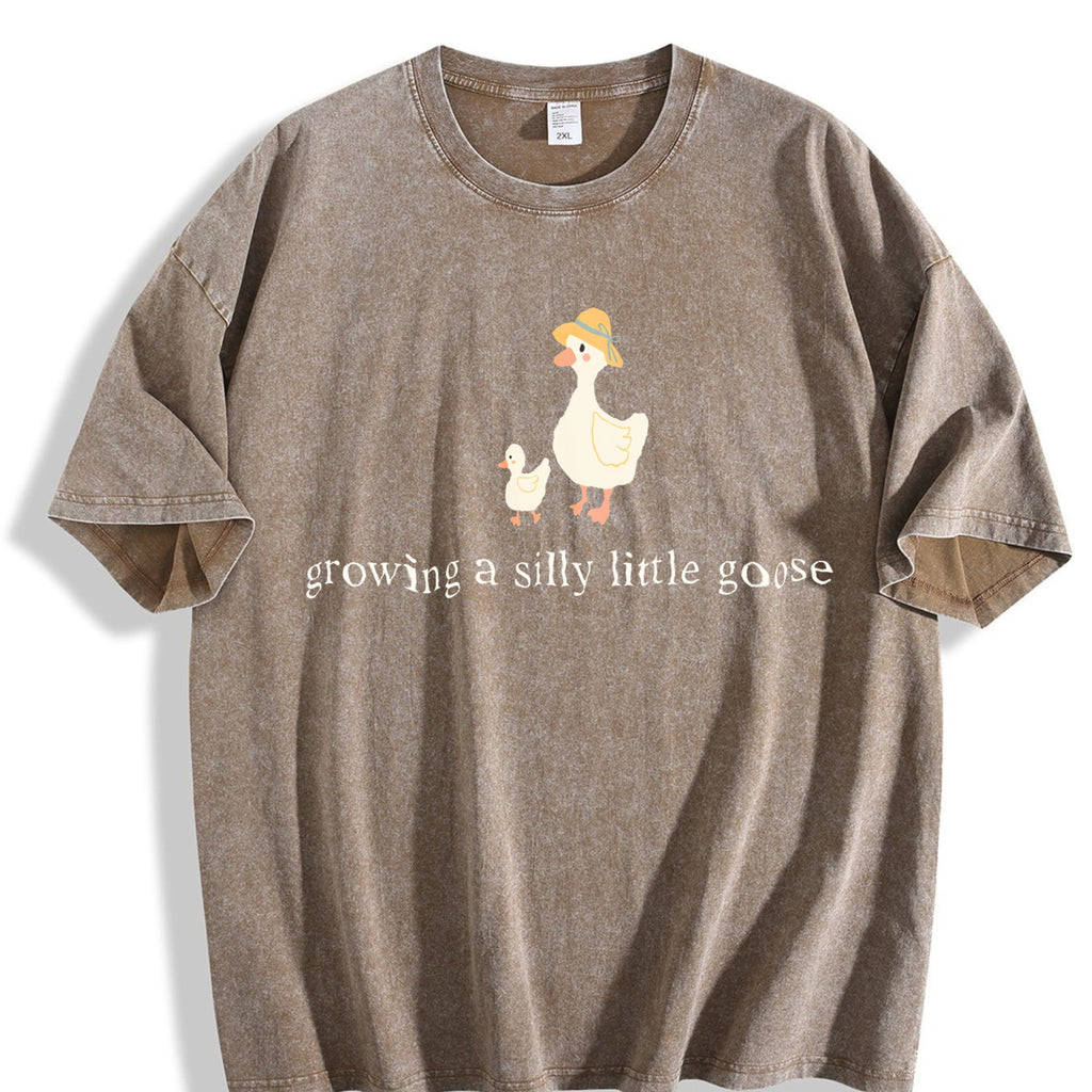 Growing A Silly Little Goose Vintage Washed T-Shirt product image 3