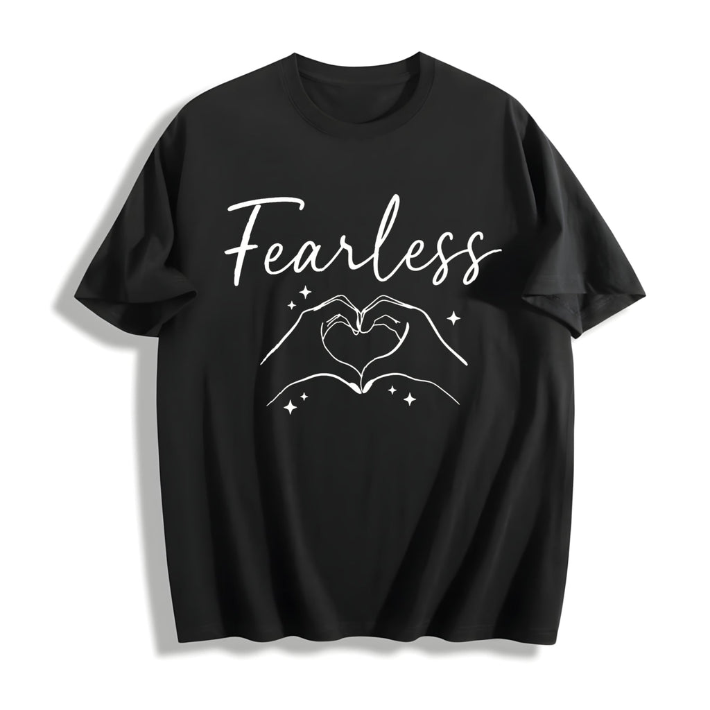 Fearless Hands Sign - With Gesture Cotton T-Shirt product image 1