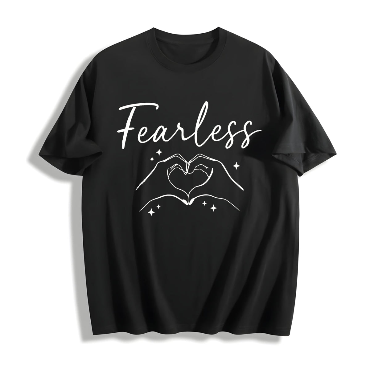 Fearless Hands Sign - With Gesture Cotton T-Shirt product image 1