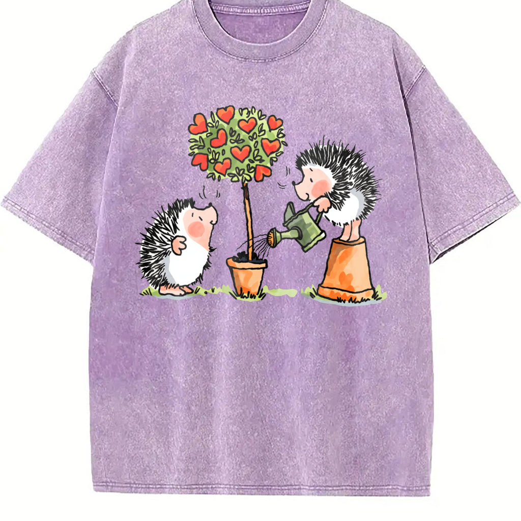 Hedgehog & Hearts - With Love Vintage Washed T-Shirt product image 6