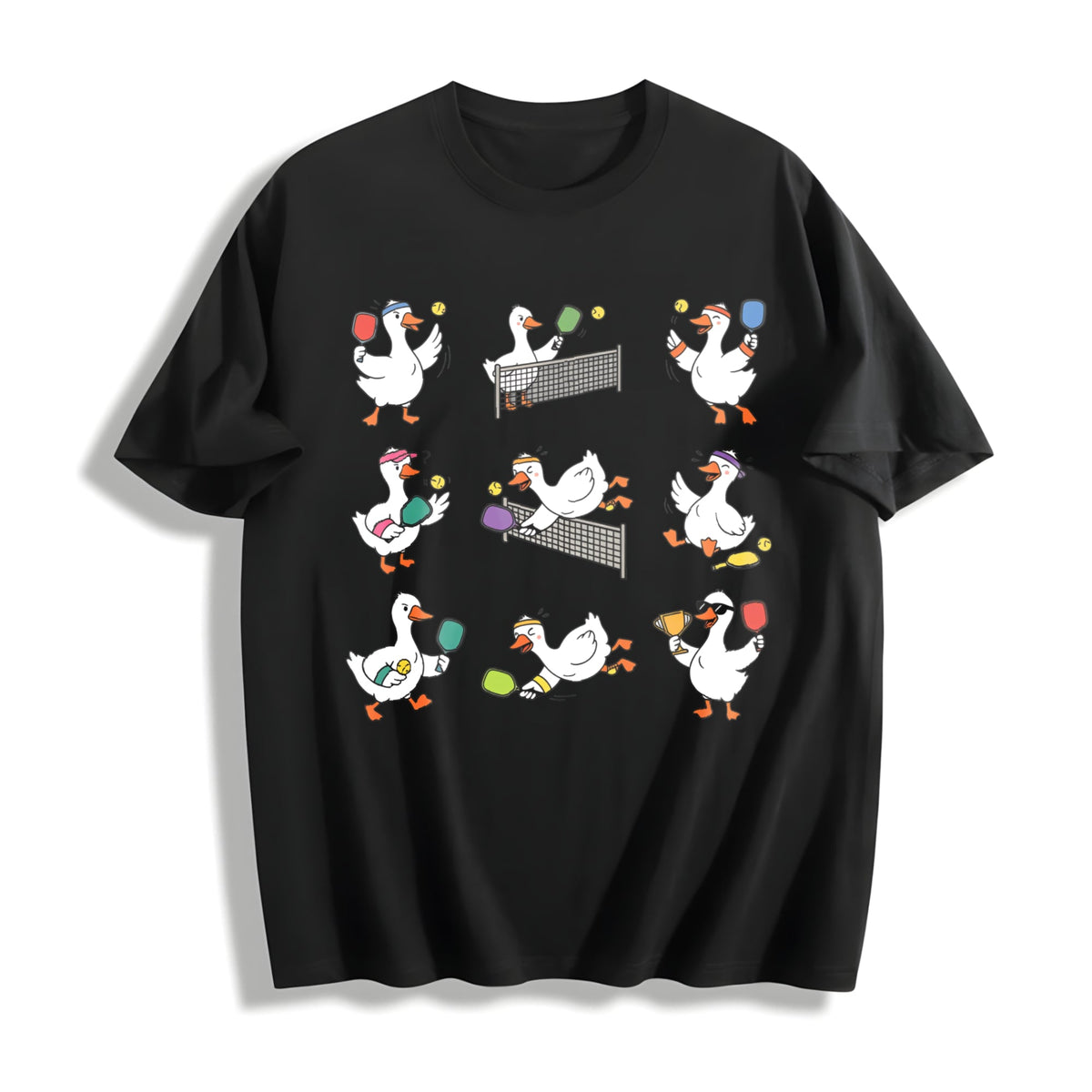 Funny Goose Pickleball Cotton T-Shirt product image 1