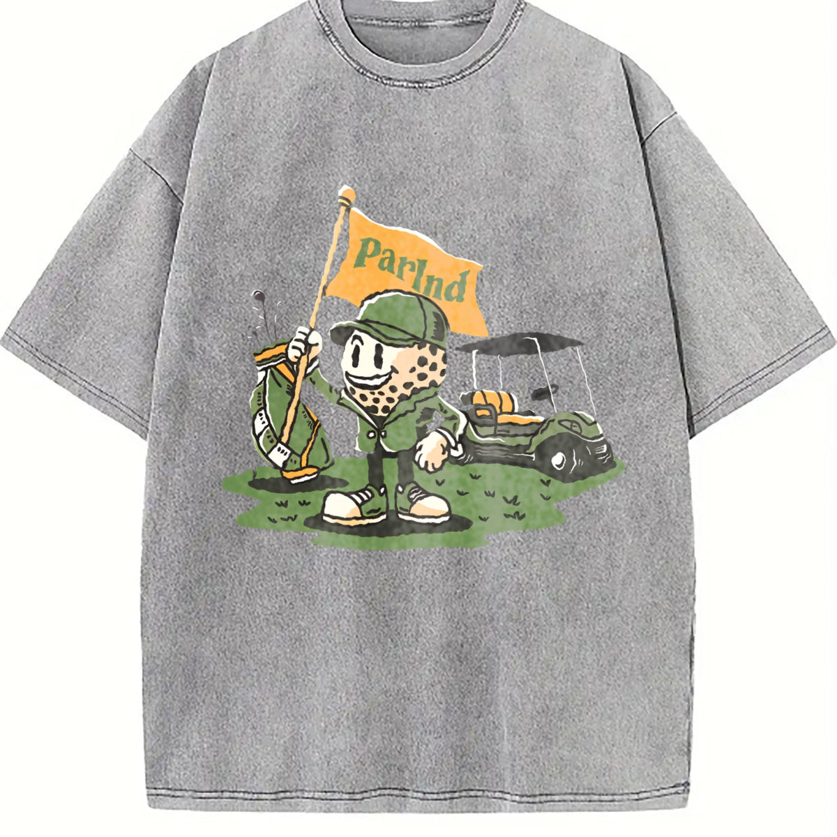 Parlnd Golf Cartoon Character - With Logo Vintage Washed product image 5