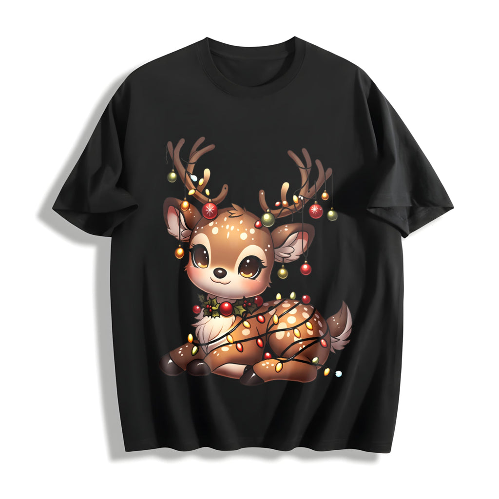 Christmas Reindeer & Deer Cotton T-Shirt product image 1